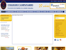 Tablet Screenshot of colegiocampanario.cl